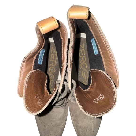 Cole Haan Zerogrand Water Resistant Wingtip Boot, Taupe Suede, Men's Size 11 - Picture 7 of 9